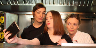 A still from the film Aretha
