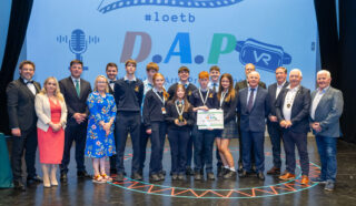 Students from Tullamore College receive a filmmaking award