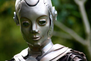 A still from The Girl With The Mechanical Maiden